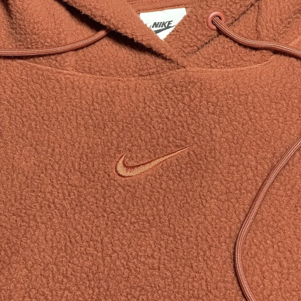 Nike Sportswear Center Swoosh Sherpa Fleece Oversized Fit‎ Hoodie Womens Size 1X